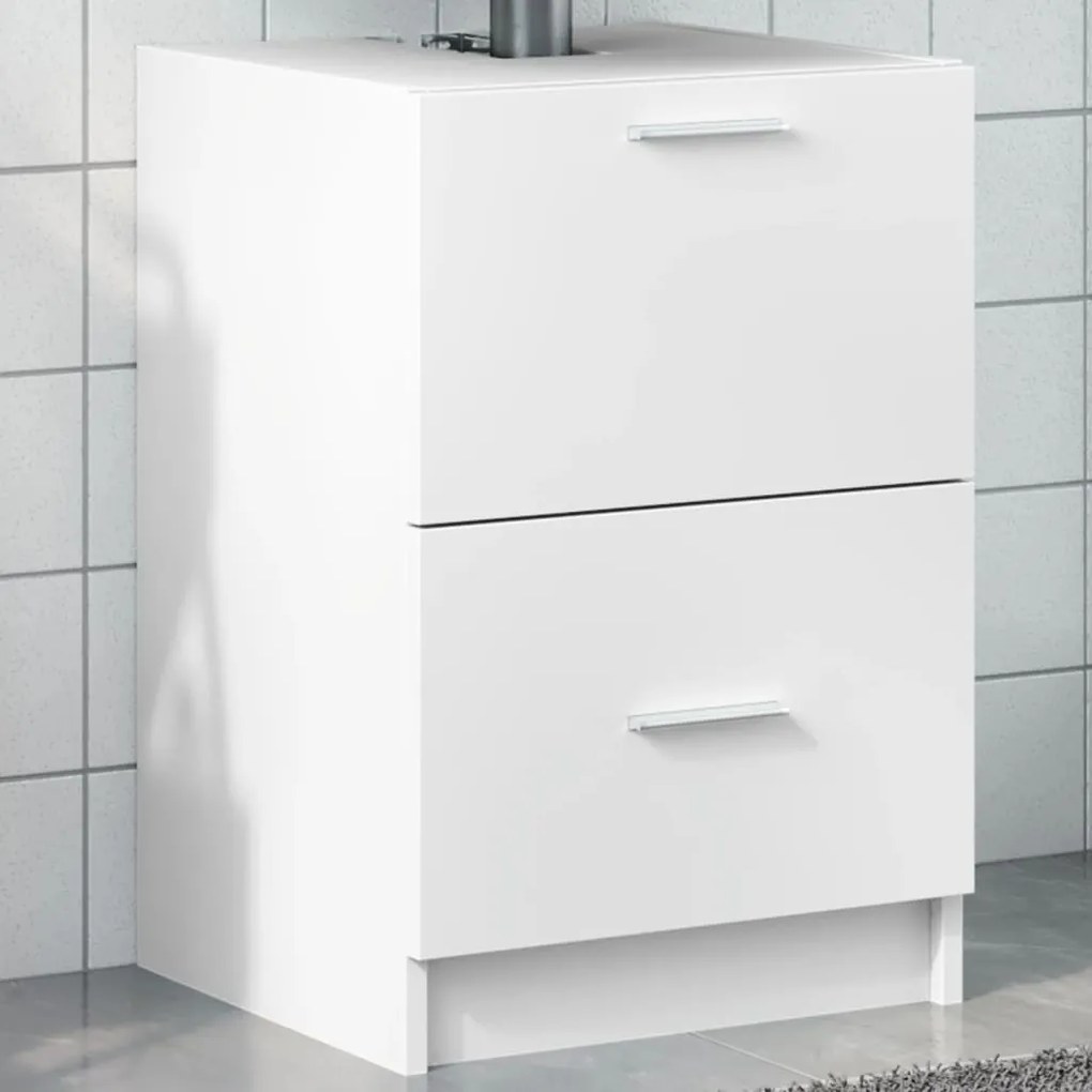 Mobile Lavabo Bianco 80x33x60 Cm İn Truciolare /
