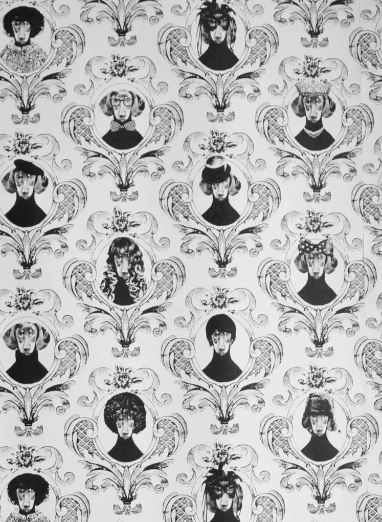 Studio Lisa Bengtsson Carta da parati Tillsammans - Black