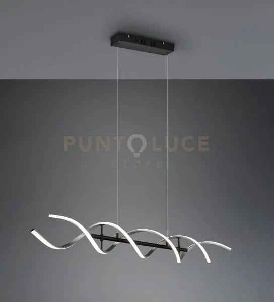 Sequence sospensione led  45w 5600lm, 2300+3000+4000k spirale metal...