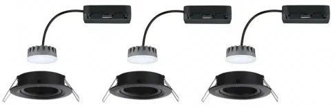 Paulmann 93080 - Set 3x LED 6W IP23 dimmerabile incasso COIN 230V