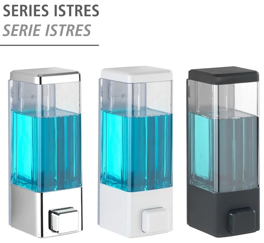 Dispenser di sapone in plastica bianco da parete 320 ml Istres - Wenko