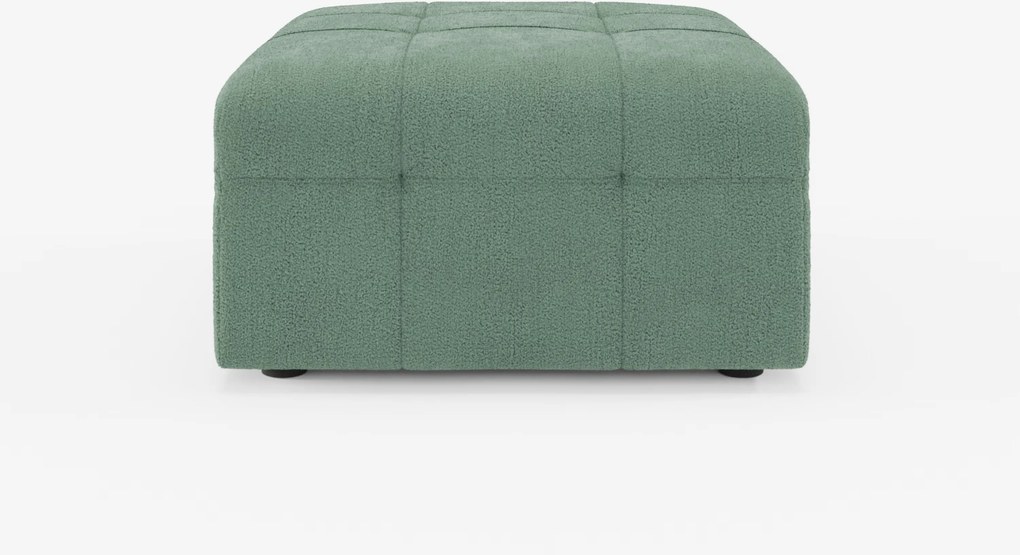 Mosaic pouf e modulo in bouclé - 96x77 cm design capitonné in tessuto smacchiabile T21