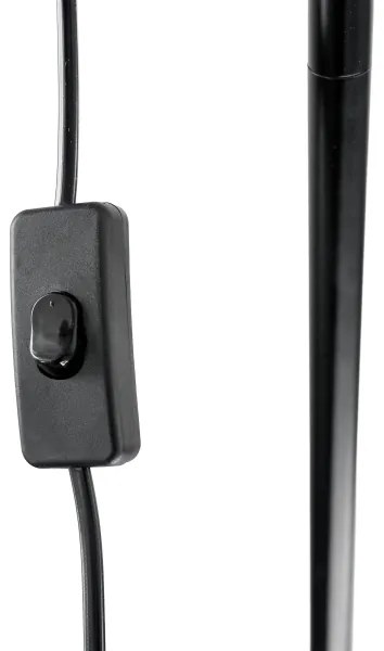 Lampada con piedistallo 1xE27/40W/230V nero