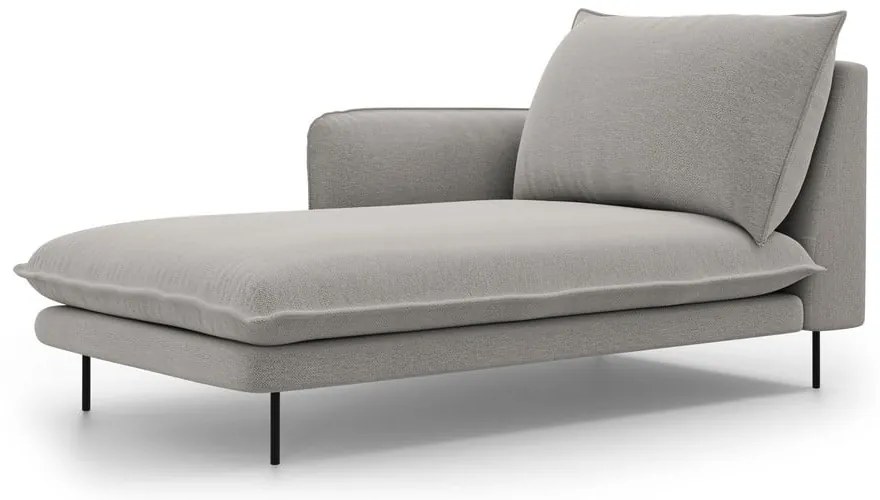 Poltrona lounge grigio chiaro, angolo sinistro Vienna - Cosmopolitan Design