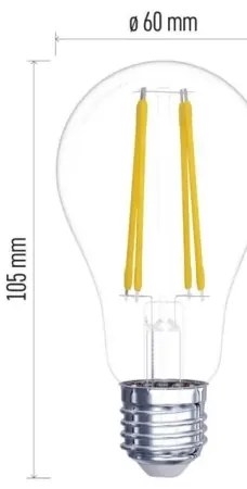 SET 2x Lampadina LED FILAMENT A60 E27/5,9W/230V 2700K