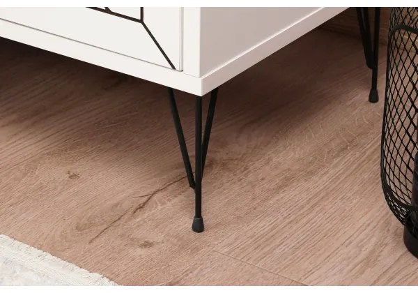 Comodino LUNA 50x55 cm bianco