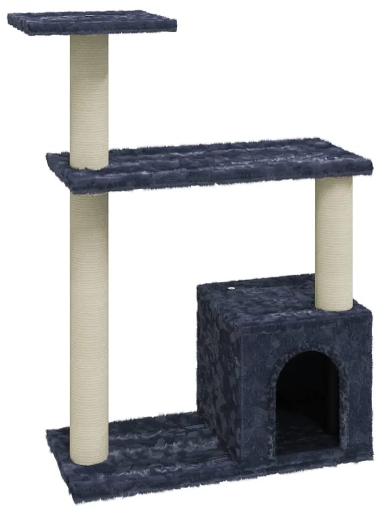 Albero per gatti con tiragraffi in sisal grigio scuro 70 cm