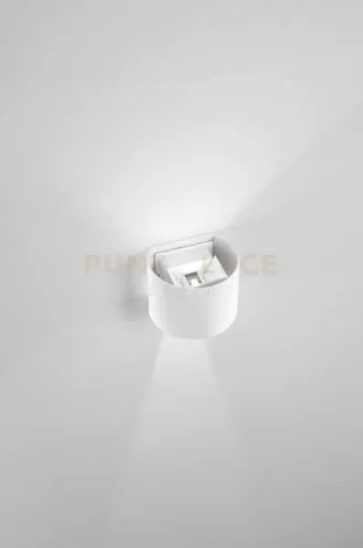 Applique da esterno 10w 720lm 3000k ip65 bianco cily 12cm h.10cm
