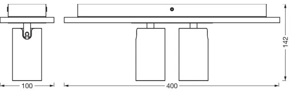 Ledvance - Faretto LED DECOR MERCURY 2xGU10/3,4W/230V