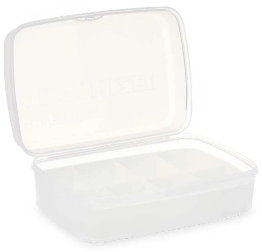 Scatola portaoggetti con coperchio Bianco Trasparente Plastica 21,5 x 8,5 x 15 cm (12 Unità)