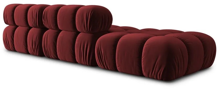 Divano in velluto rosso 282 cm Bellis - Micadoni Home