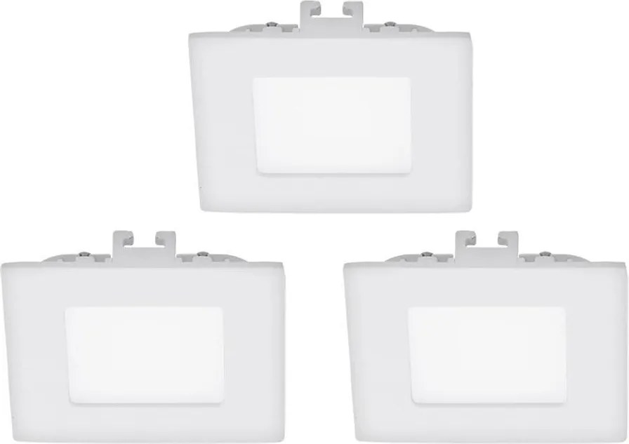 Eglo 94733 - Set da 3 faretti LED da incasso FUEVA 1 LED/2,7W/230V