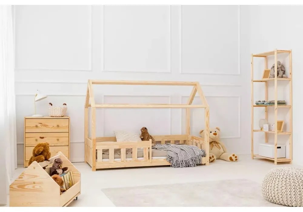 Letto per bambini in legno di pino 80x200 cm Mila MBP - Adeko