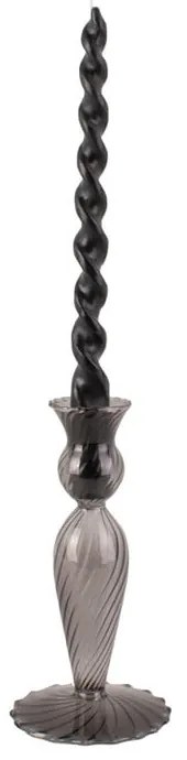 Candeliere in vetro grigio, altezza 17 cm Swirl - PT LIVING