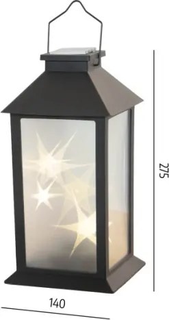 Lampada solare a sospensione LED CANDELIO STAR LED/1xAA 2700K IP44 200 mAh