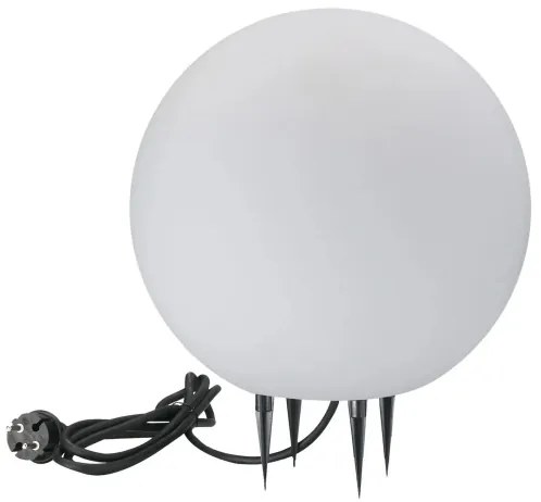 Lampada da esterno ARGENTO 1xE27/15W/230V diametro 30 cm IP65 bianco