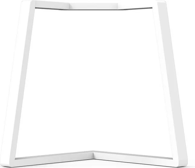Gamba per mobili STEELMI Angolo in acciaio bianco opaco L 78 x P 78 x H 70 cm