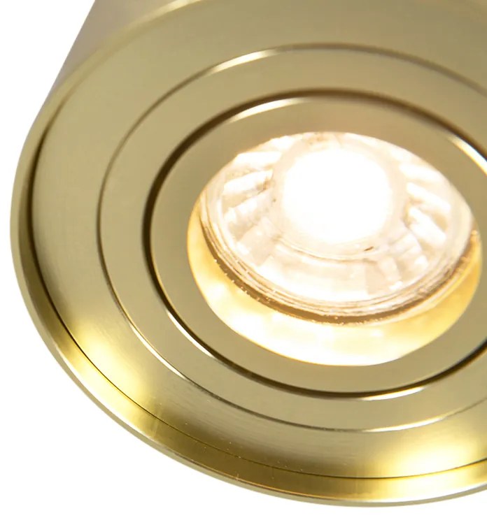 Set di 4 faretti oro/ottone regolabili - Rondoo up