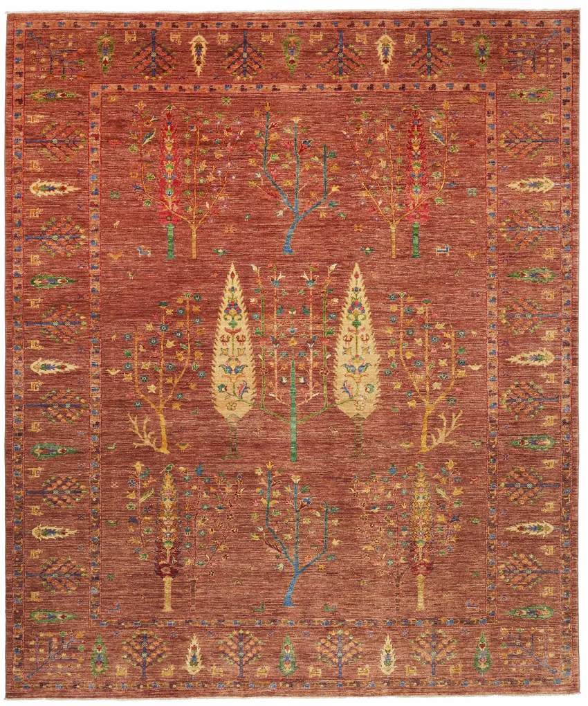 Samarkand Tappeto 250x290 Marrone (Pakistan) Annodato A Mano