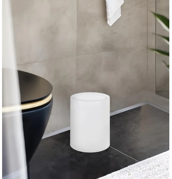 WENKO 25209100 - Cestino ATRI 21 x 25,5 cm bianco