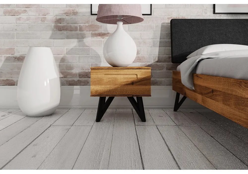 Comodino in legno di quercia Golo - The Beds