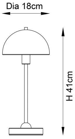 Endon 98496 - Lampada da tavolo SAROMA 1xE14/7W/230V color mattone