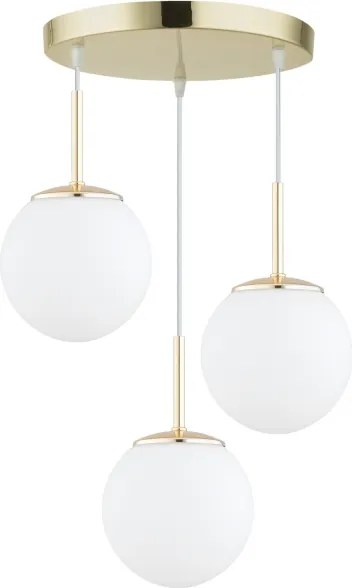 Brilagi - Lampadario sospeso con cavo MILO 3xE27/60W/230V dorato