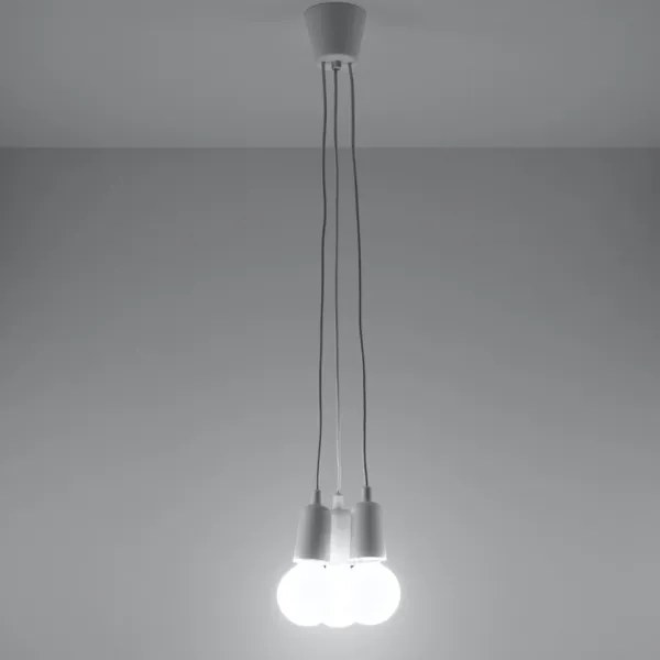 Lampadario a sospensione con filo DIEGO 3xE27/60W/230V