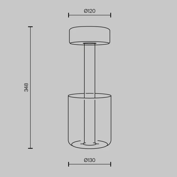 Maytoni MOD229TL-L3B3K1 - Lampada da tavolo LED dimmerabile 3W/5V nera/trasparen
