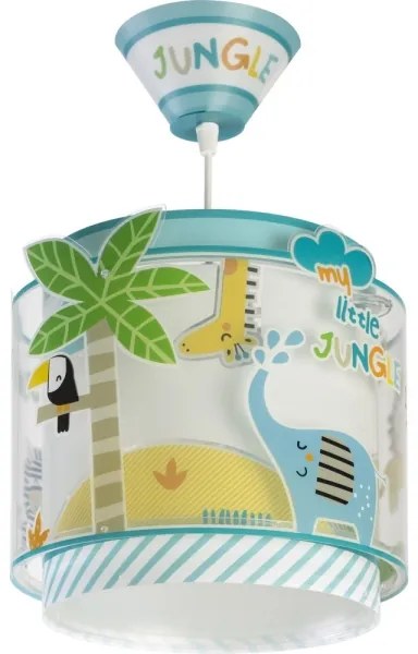 Dalber D-76112 - Lampadario per bambini MY LITTLE JUNGLE 1xE27/15W/230V
