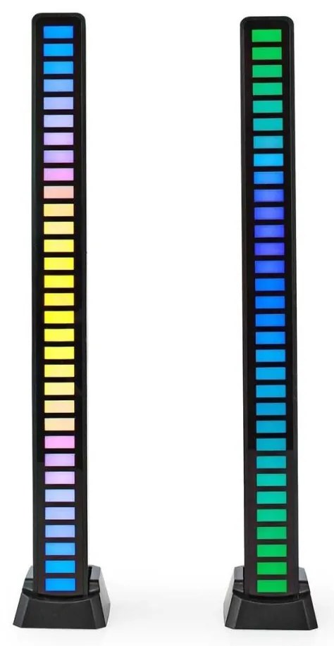 Nedis GALDP110BK - Lampada da tavolo LED RGB ricaricabile LED/250 mAh