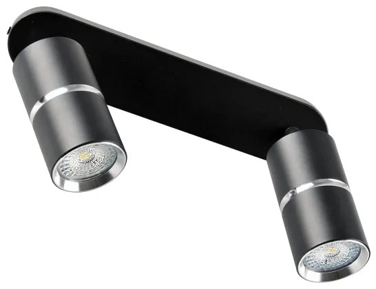 Faretto BAMBOO 2xGU10/10W/230V nero