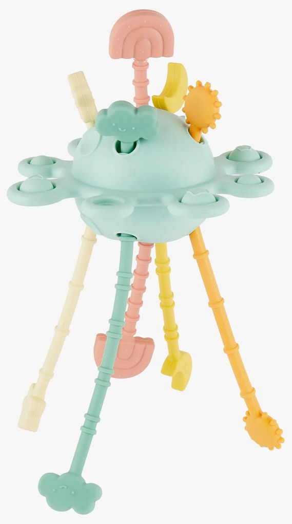 Bieco - Giocattolo di motricità in silicone con attività - eucalyptus