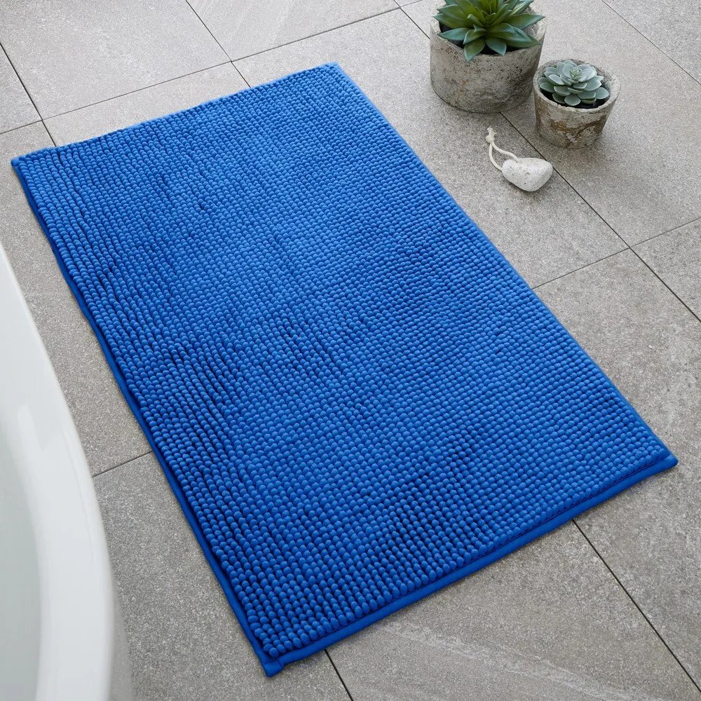 Tappetino per il bagno blu 50x80 cm Bobble – Catherine Lansfield