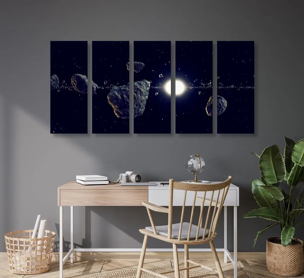 Quadri 5 pezzi – Meteoriti