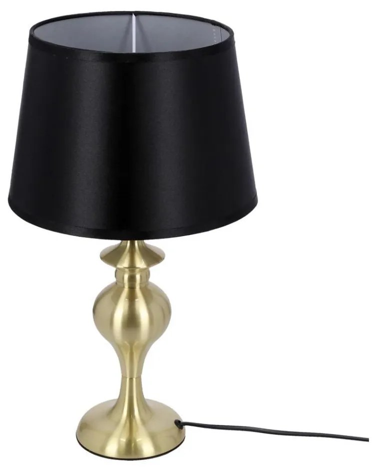 Lampada da tavolo PRIMA GOLD 1xE27/60W/230V nero/oro
