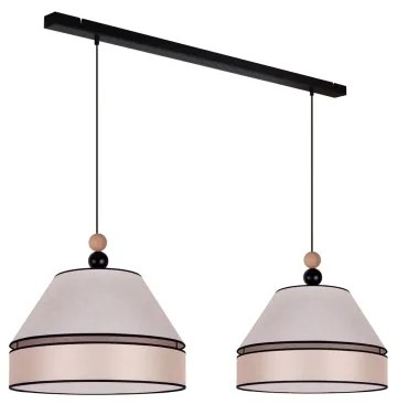Duolla - Lampadario a sospensione con filo AVIGNON 2xE27/15W/230V beige