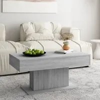 Tavolino da Salotto Grigio Sonoma 96x50x45 cm Legno Multistrato cod mxl 9396