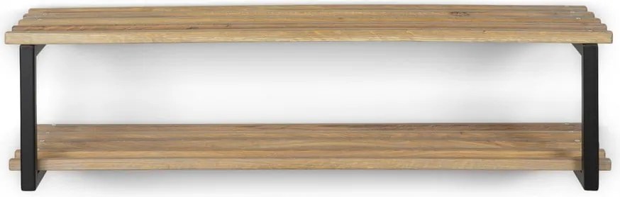 Scarpiera nera/di colore naturale in metallo da parete 100x26x34 cm Marco – Spinder Design