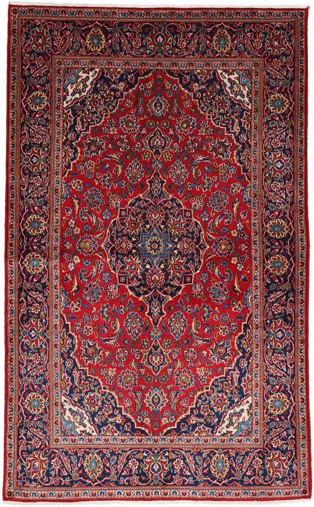 Kashan Tappeto persiano 140x220 (Iran) Annodato A Mano