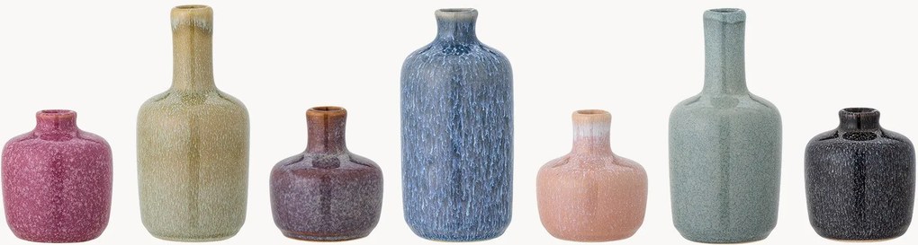 Set di 7 vasi in gres Maien, alt. 14 cm