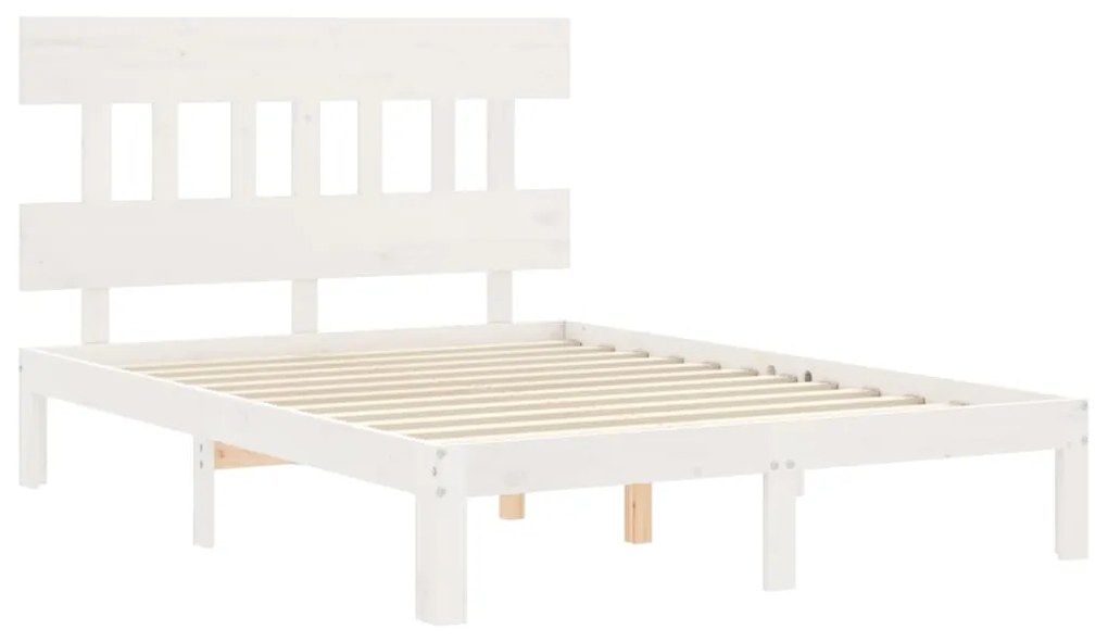 Giroletto con testiera bianco small double legno massello