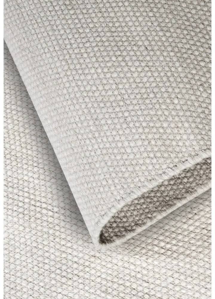 Tappeto color crema tessuto a mano in lana 120x170 cm Pradesh Natural White - Elle Decoration