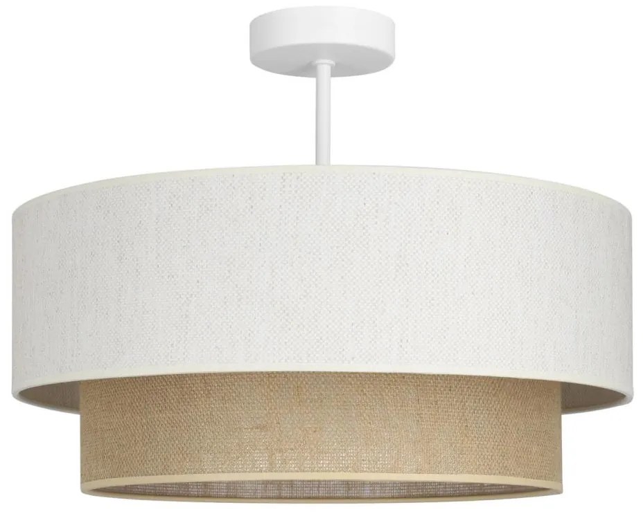 Plafoniera NATIA 1xE27/60W/230V bianco/marrone