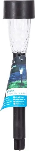 Aigostar - Lampada solare LED LED/0,006W/1,2V 29,7 cm nero 6500K IP44