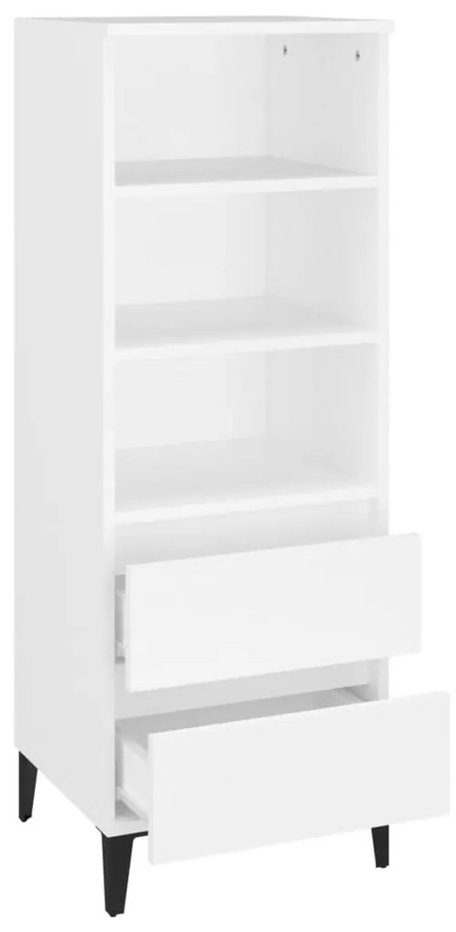 Credenza bianco 40x36x110 cm in legno multistrato