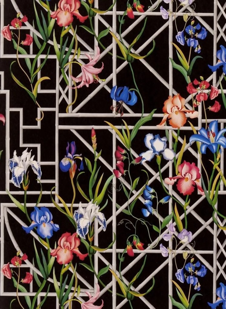Christian Lacroix Carta da parati Fretwork Garden - Jais