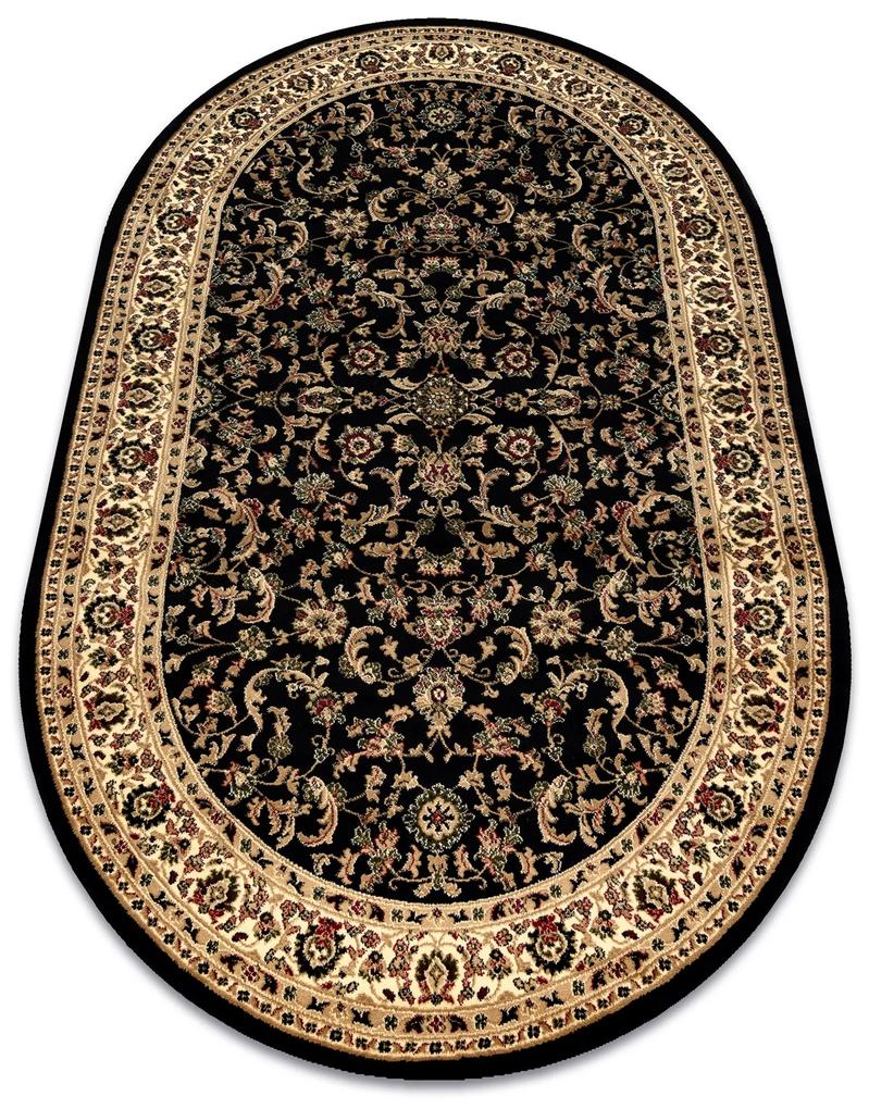Tappeto ROYAL ADR ovale disegno 1745 nero