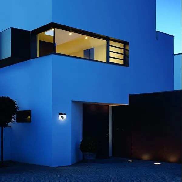 STEINEL 035730 - Numero civico solare LED XSolar LH-N LED/0,03W IP44