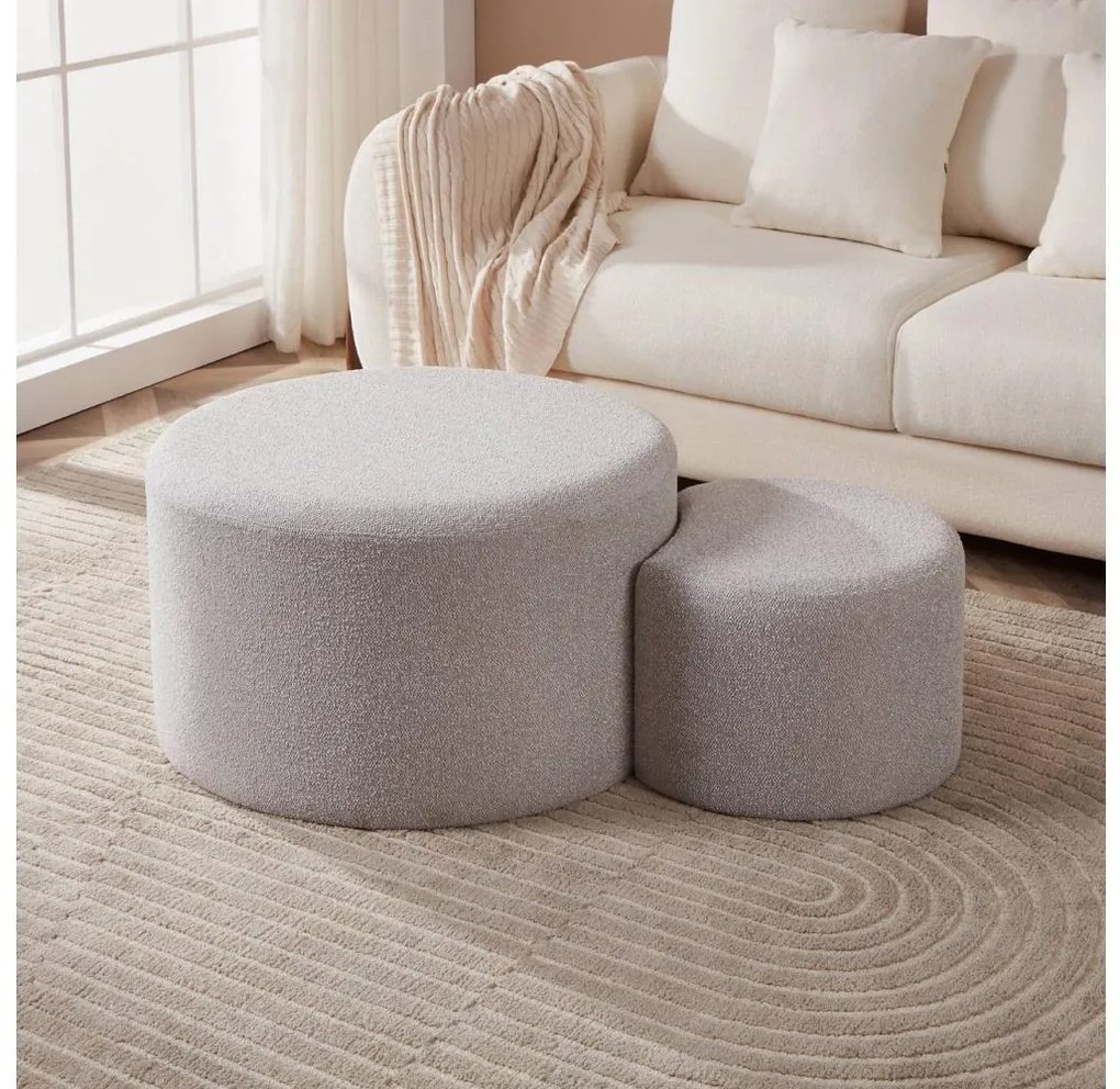 Eglo 424131 - Set 2x sgabello MAHALEVONA Ø 45,5/70 cm grigio